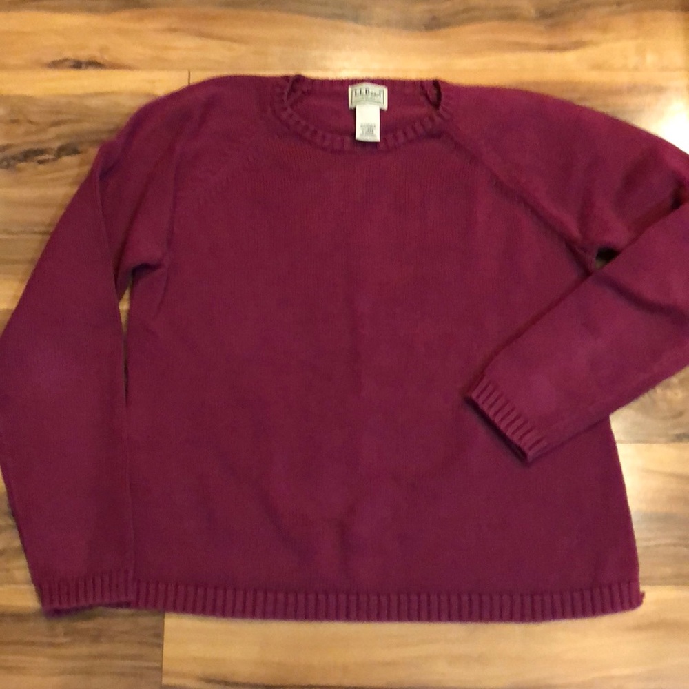 VINTAGE Womens LL Bean Size M Cotton Sweater